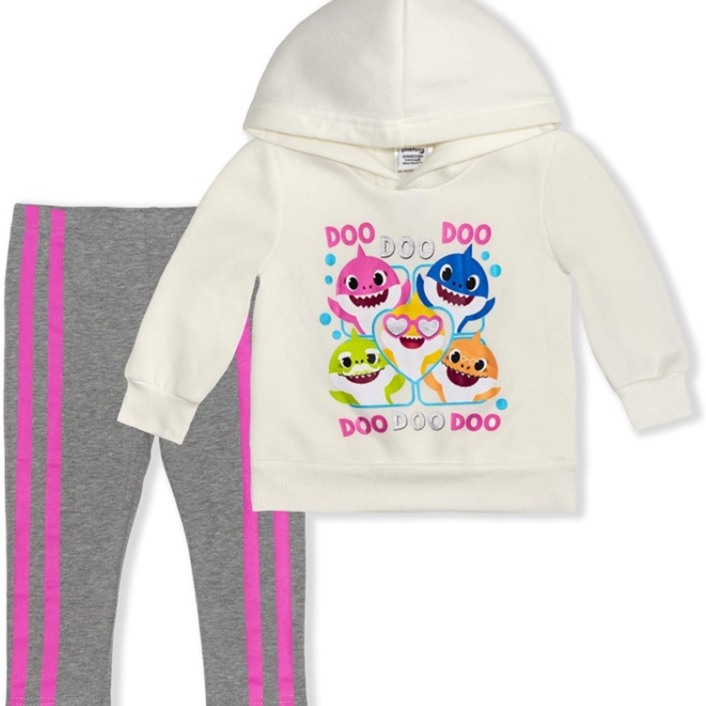 Baby Shark Nickelodeon Pinkfong Kids Hoodie and Sweatpants Outfit 24 Months